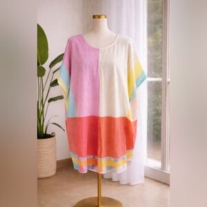 ECHO|Color block Women's  tunic one size